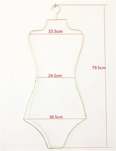 Metal kropsform tøj display bøjler