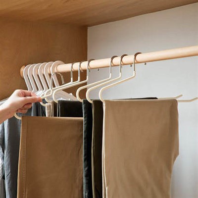 Pvc belægning åben ende metal bukser bøjler